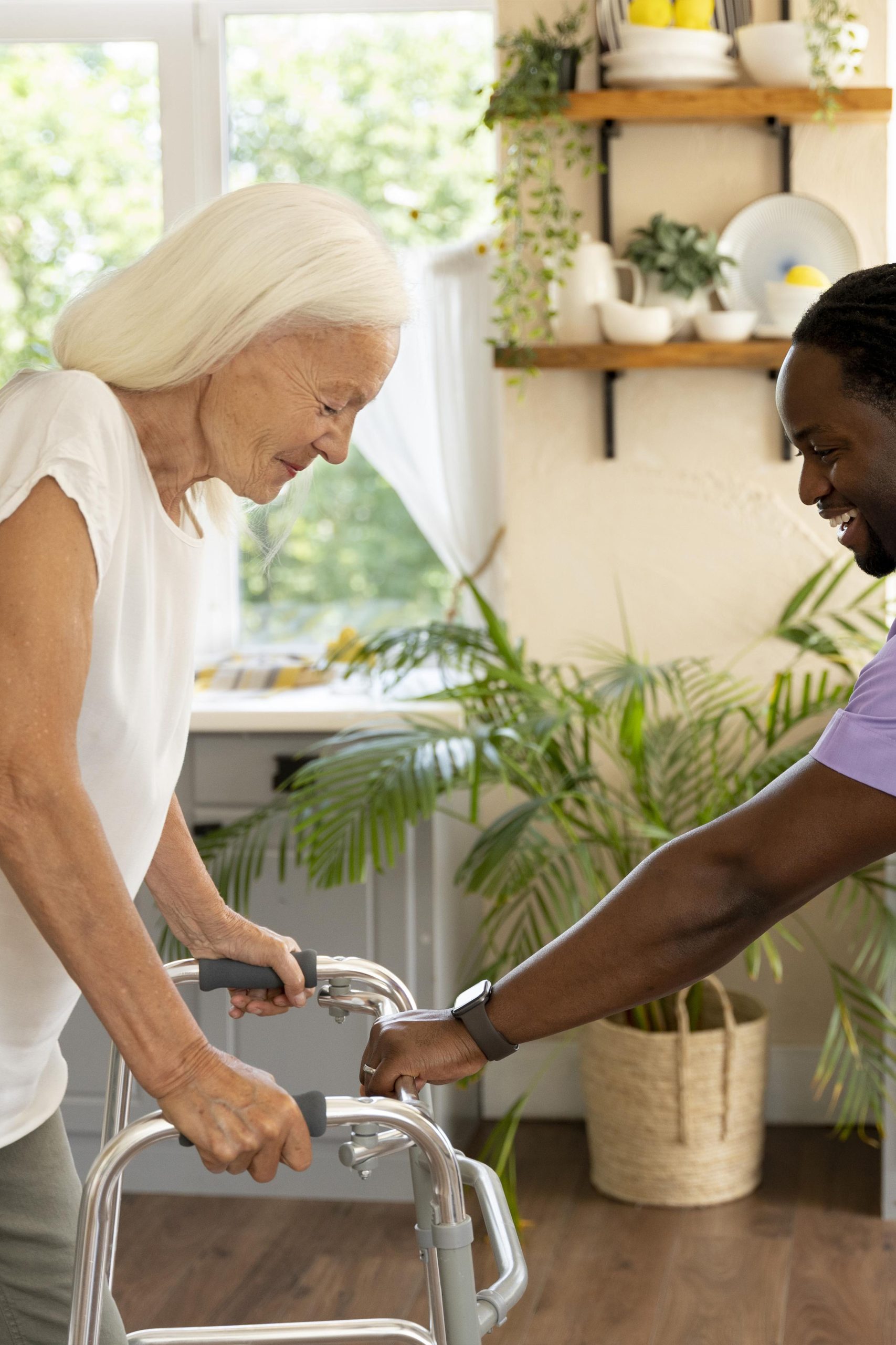 male-social-worker-taking-care-old-woman