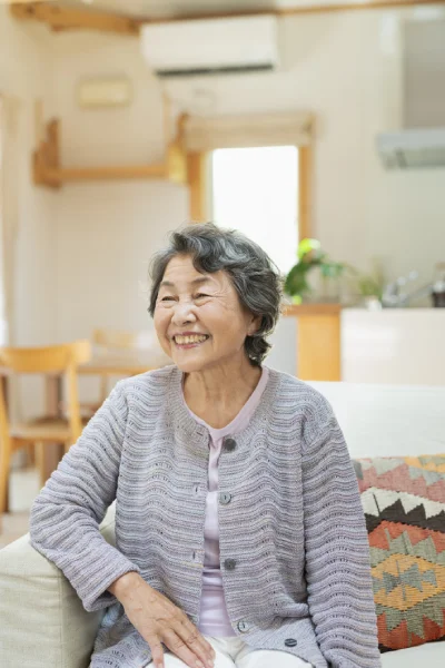 happy memorycare resident